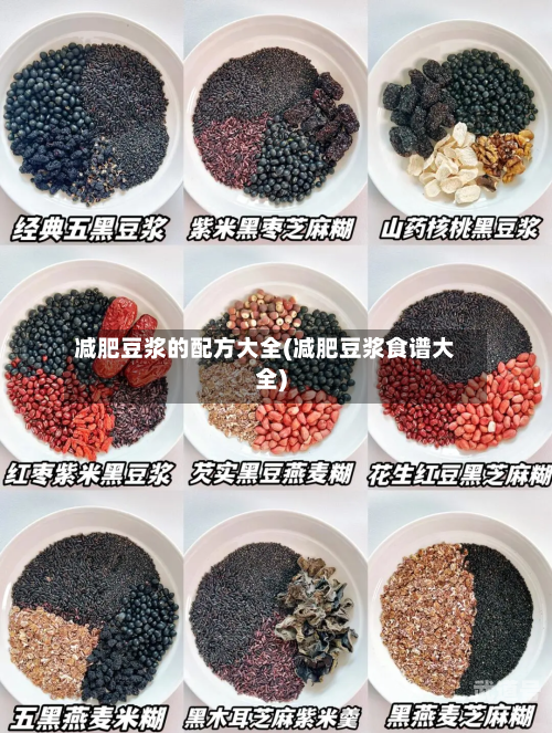 减肥豆浆的配方大全(减肥豆浆食谱大全)