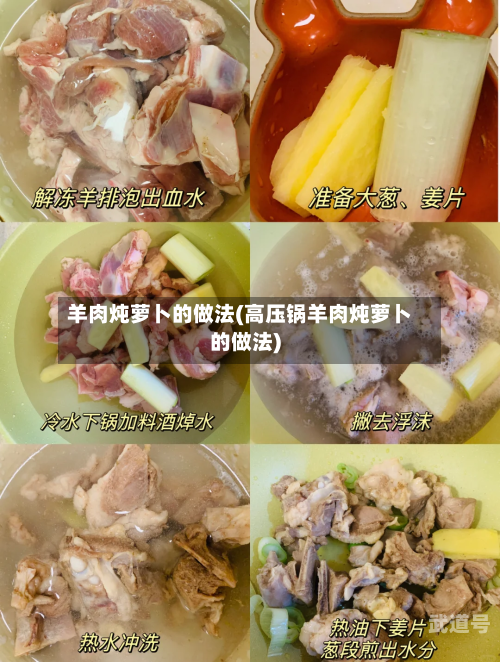 羊肉炖萝卜的做法(高压锅羊肉炖萝卜的做法)
