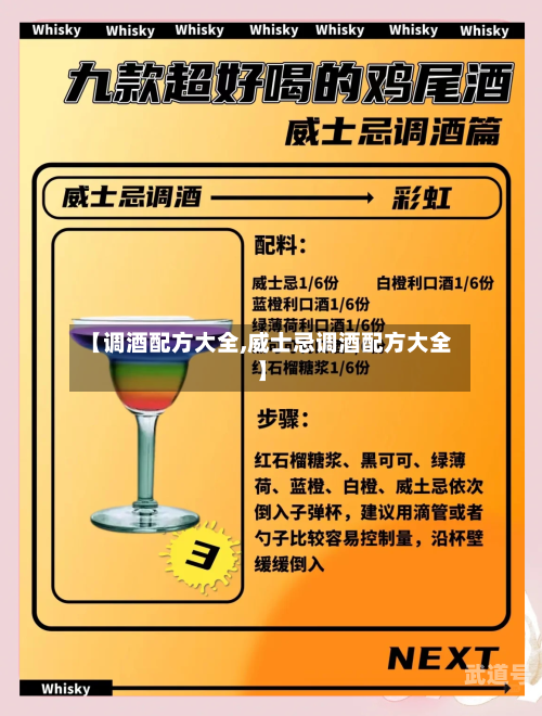 【调酒配方大全,威士忌调酒配方大全】