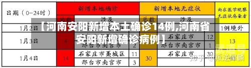 【河南安阳新增本土确诊14例,河南省安阳新增确诊病例】