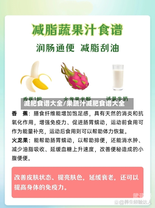 减肥食谱大全/果蔬汁减肥食谱大全