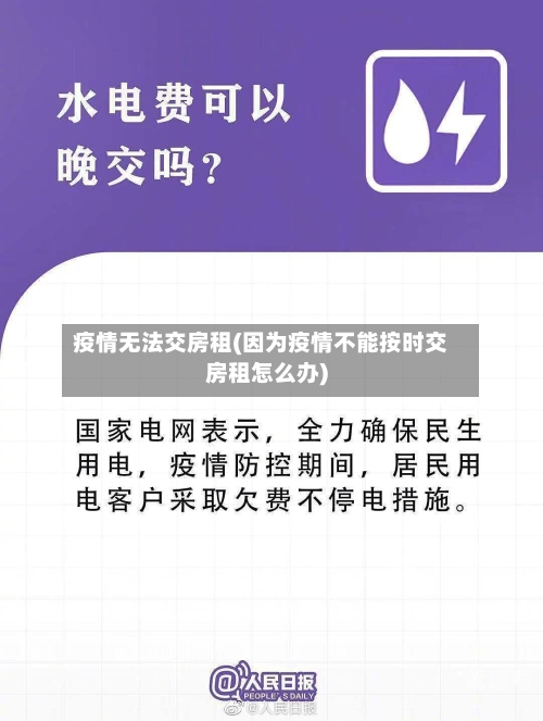 疫情无法交房租(因为疫情不能按时交房租怎么办)