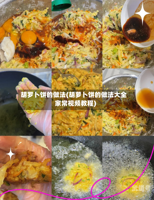 胡罗卜饼的做法(胡萝卜饼的做法大全家常视频教程)