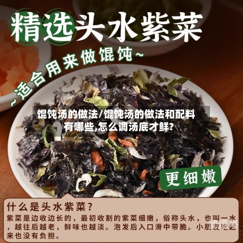 馄饨汤的做法/馄饨汤的做法和配料有哪些,怎么调汤底才鲜?