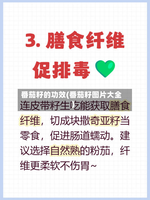 番茄籽的功效(番茄籽图片大全)