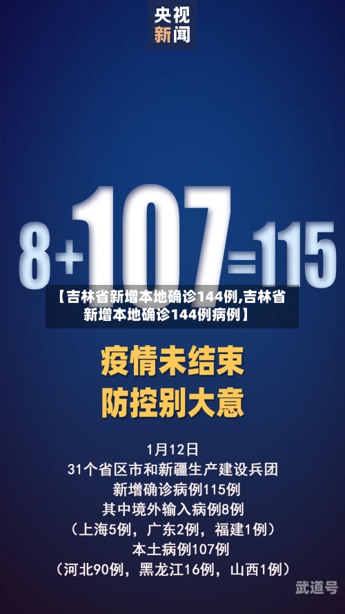 【吉林省新增本地确诊144例,吉林省新增本地确诊144例病例】
