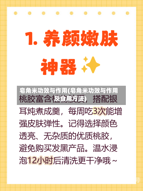 皂角米功效与作用(皂角米功效与作用及食用方法)