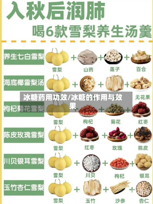 冰糖药用功效/冰糖的作用与效果-第2张图片