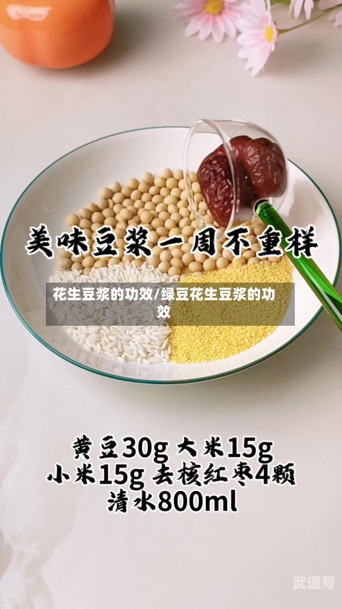 花生豆浆的功效/绿豆花生豆浆的功效
