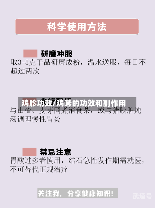 鸡胗功效/鸡嗉的功效和副作用
