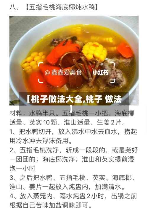【桃子做法大全,桃子 做法】