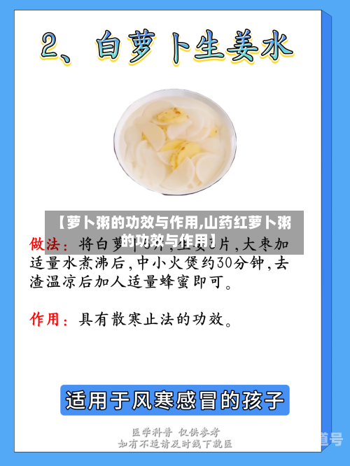 【萝卜粥的功效与作用,山药红萝卜粥的功效与作用】