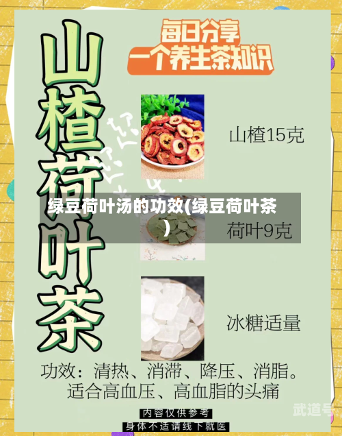 绿豆荷叶汤的功效(绿豆荷叶茶)