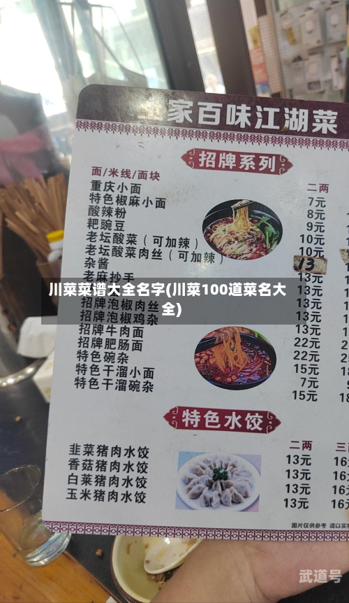川菜菜谱大全名字(川菜100道菜名大全)